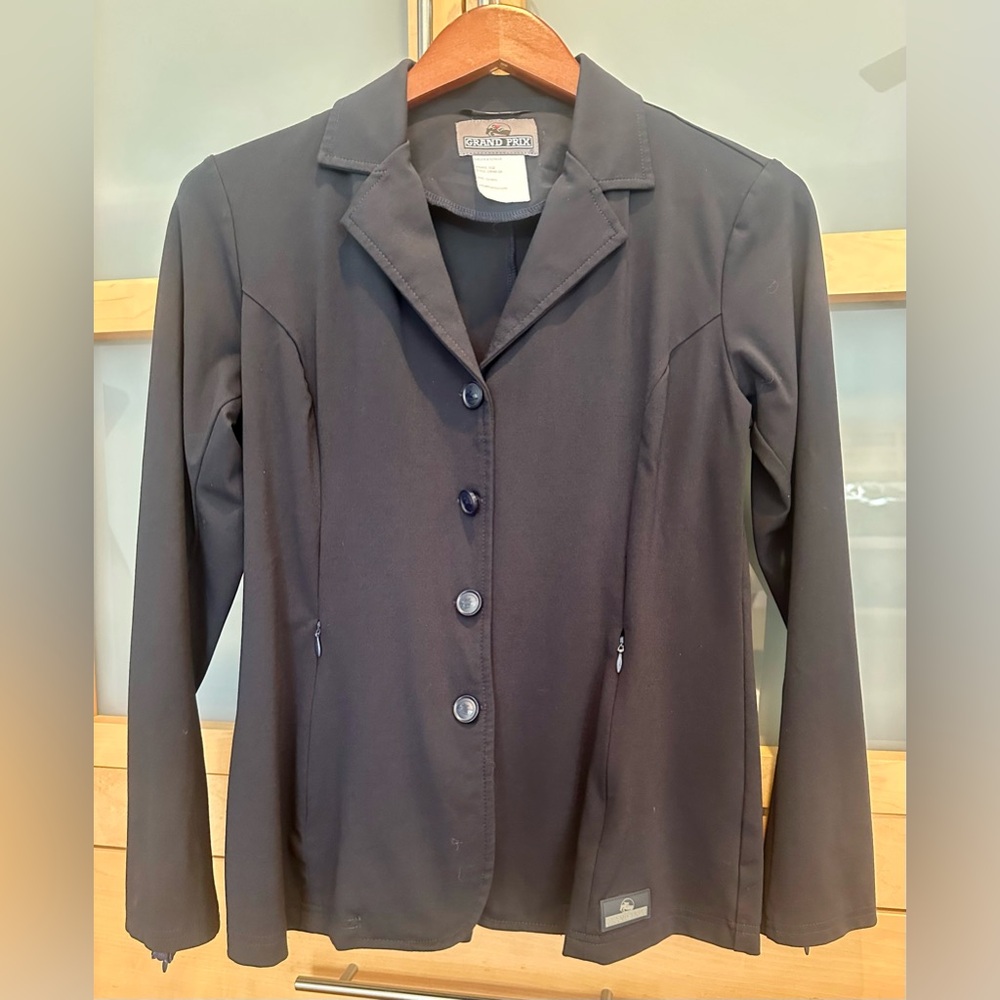 Grand Prix Ladies Show Coat - Navy Blue, Women’s size 12.